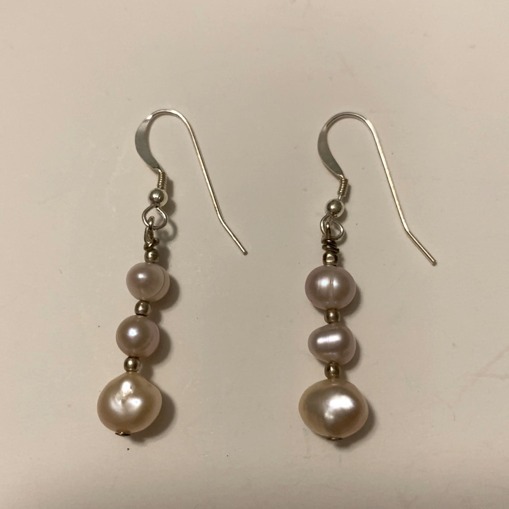 “Barely Pink“ Freshwater Pearl Earrings